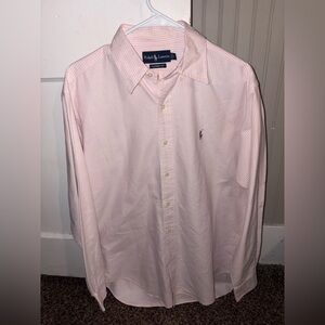 Ralph Lauren Men's Light Pink Button Down Shirt